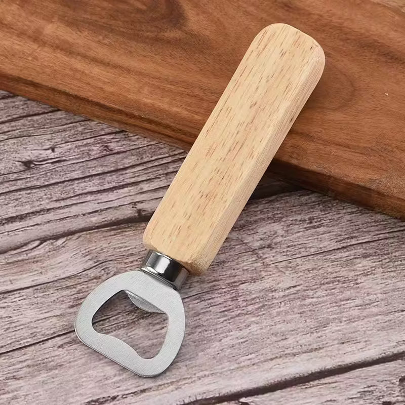 Ouvre-bouteille en bois personnalisé – Gravure au laser artisanale