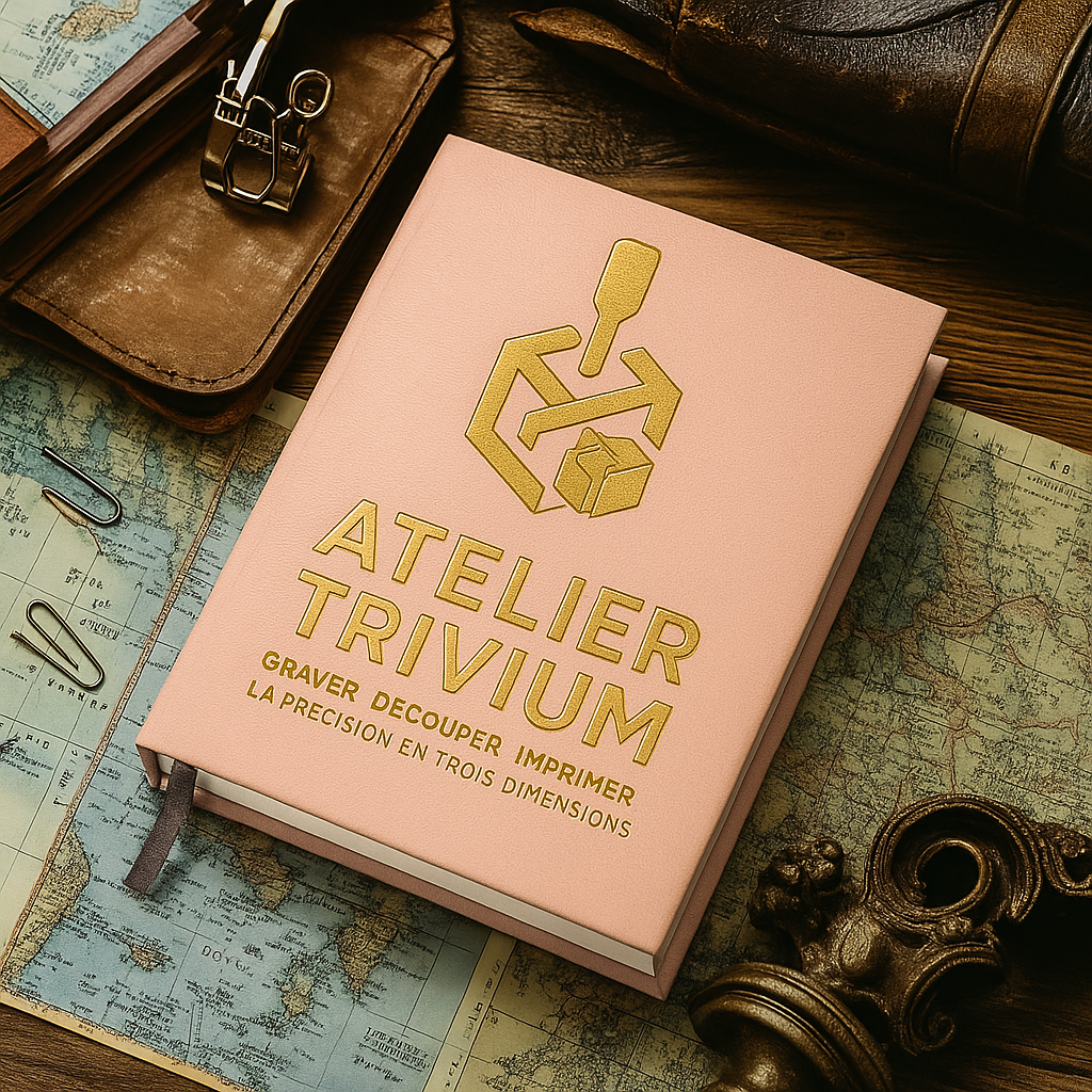 Carnet en cuir PU gravable – dégradé rose pâle vers or | carnet élégant personnalisable