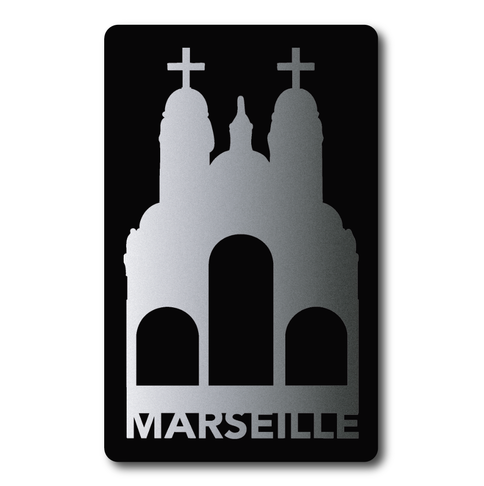 Carte Métal Gravée – Cathédrale La Major Marseille