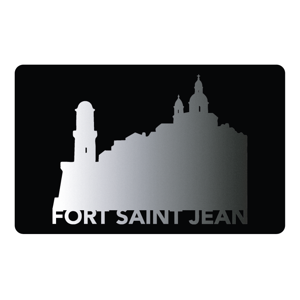 Carte Métal Gravée – Fort Saint-Jean, Marseille