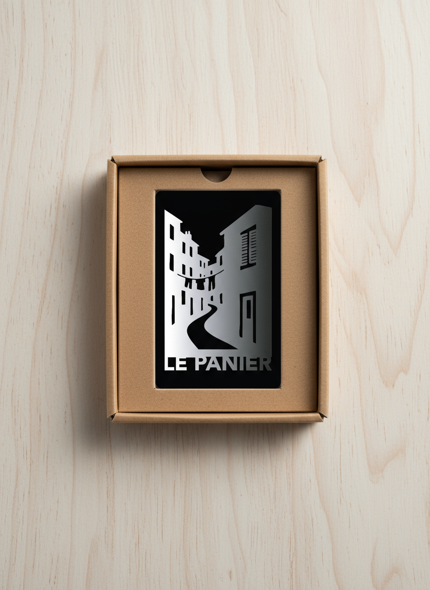 Carte metal skyline le panier Marseille