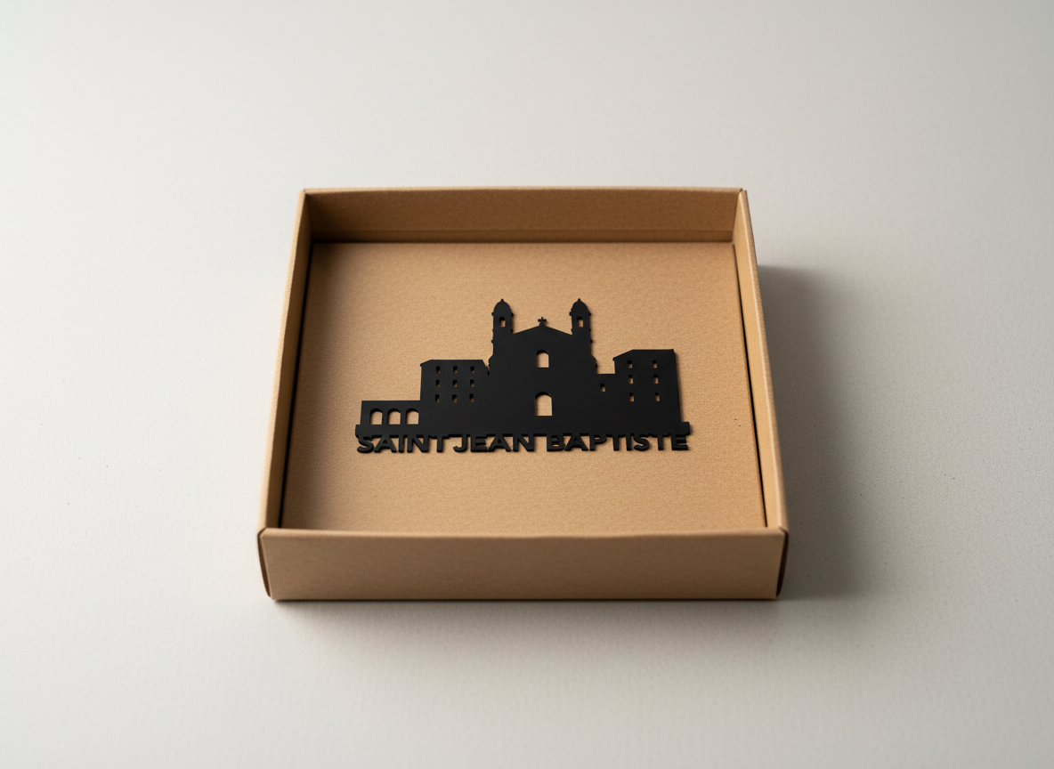 Eglise_Saint-Jean-Baptiste_Decoupe_laser_sur_plexiglass_brillant_25x15cm