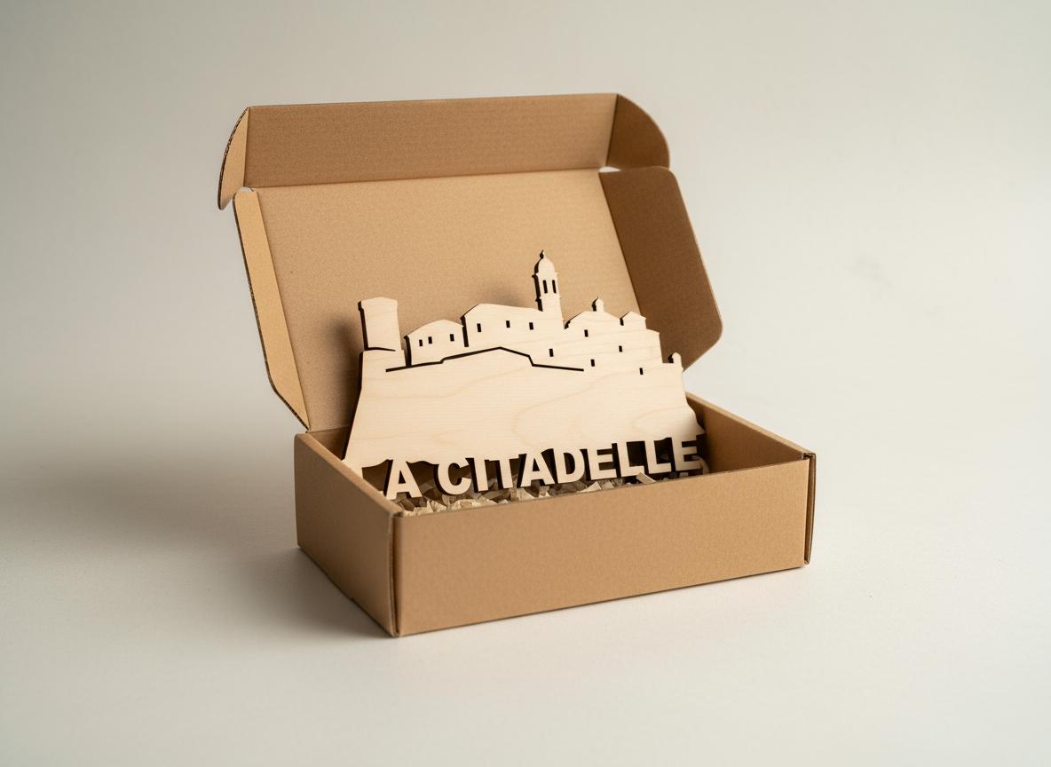 La Citadelle de Bastia_Decoupe laser sur bois_25x15cm