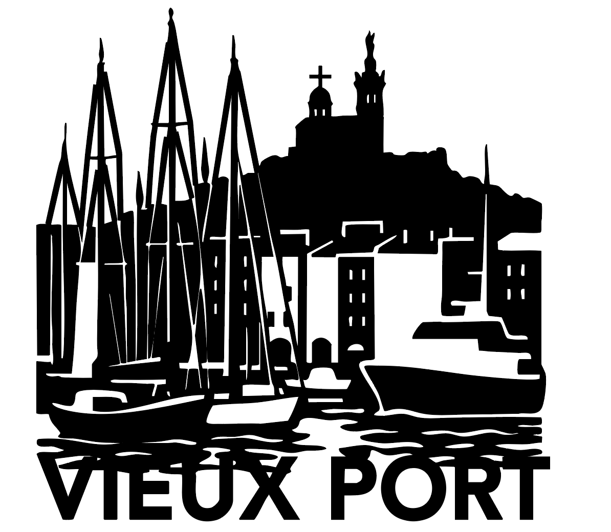 La skyline du vieux port en plexiglass