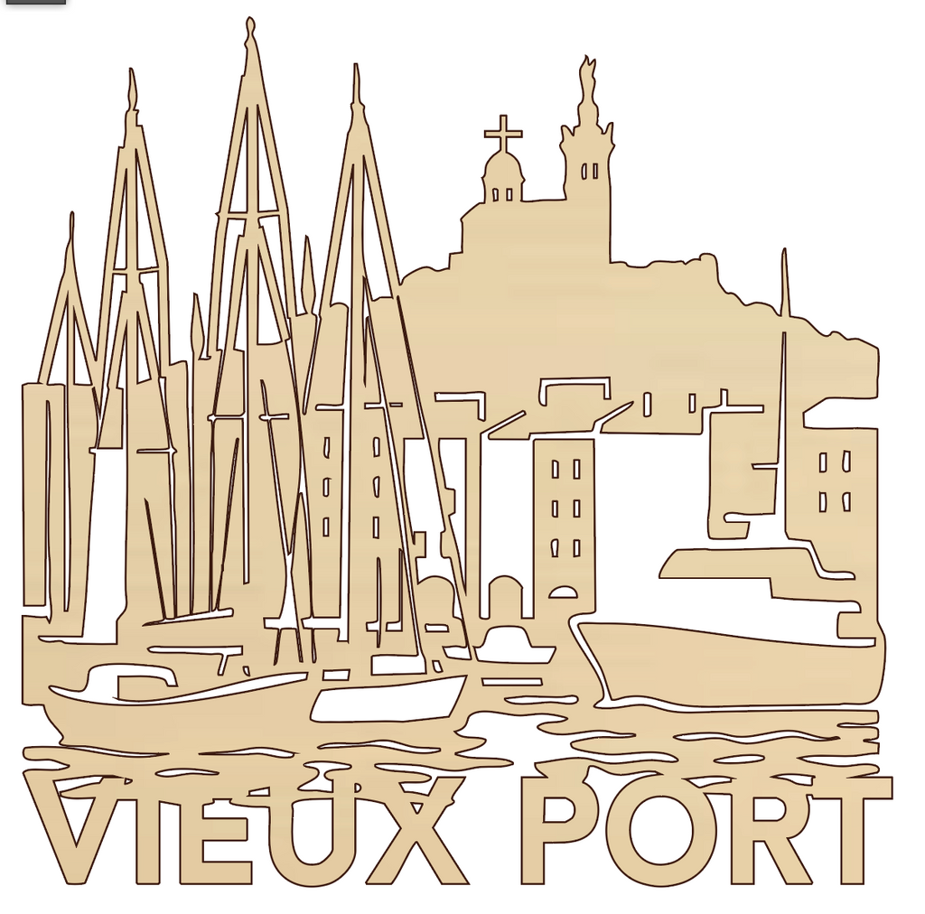 La skyline du vieux port marseille