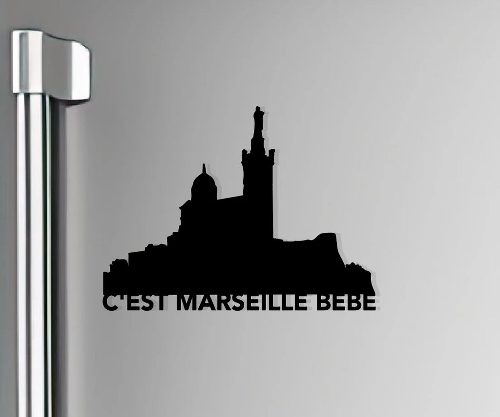 Coffret Skyline Notre-Dame de la Garde “C’est Marseille Bébé”