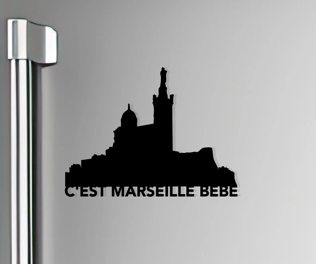 Coffret Skyline Notre-Dame de la Garde “C’est Marseille Bébé”