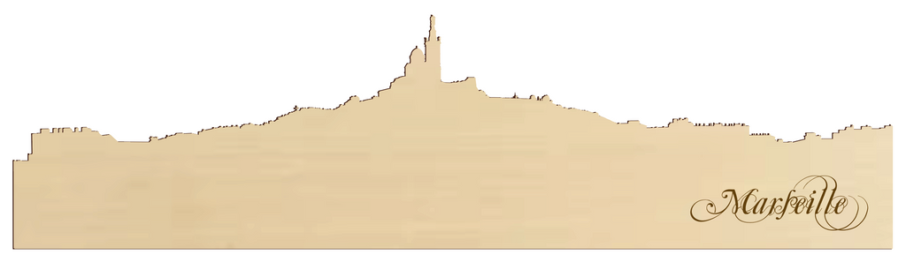 Marseille et sa Bonne Mère – Découpe et Gravure sur Bois de Tilleul