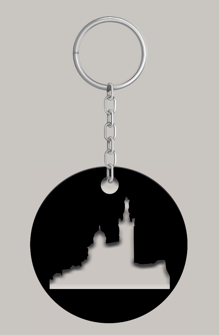 Porte-clés en Plexiglas Brillant – “La Bonne Mère”