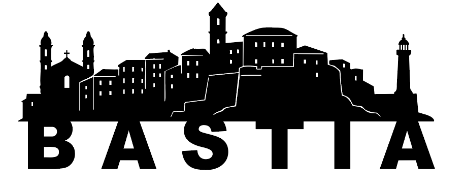 Skyline de Bastia – Découpe laser sur bois (25 x 10 cm)