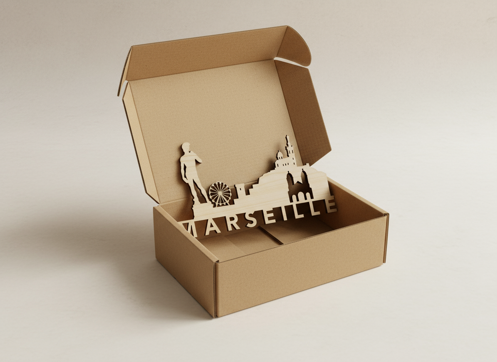 Skyline de Marseille en bois – Édition David du Prado