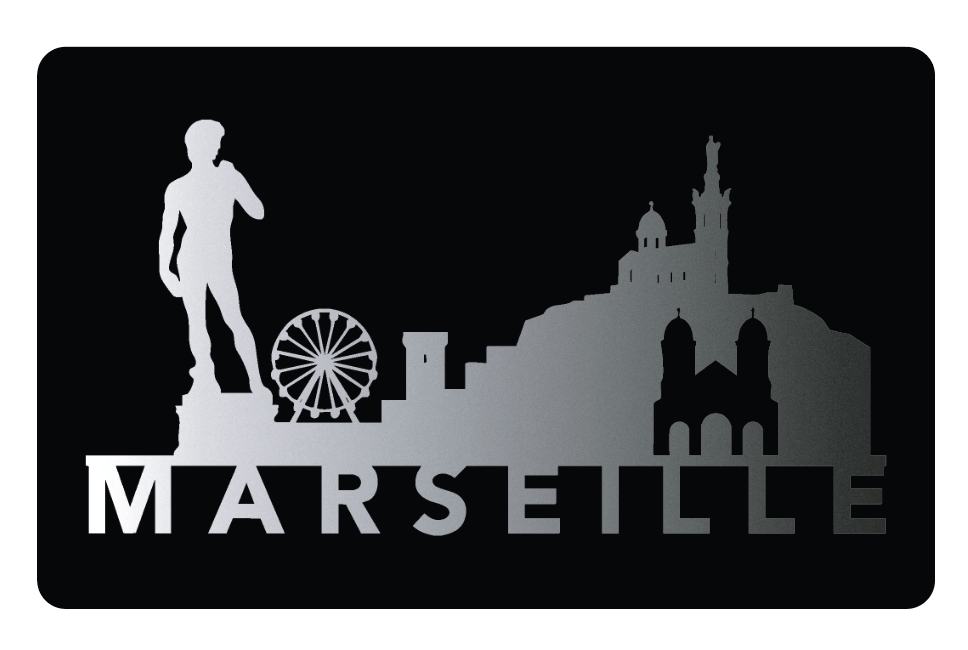 carte metal skyline le david marseille prado 