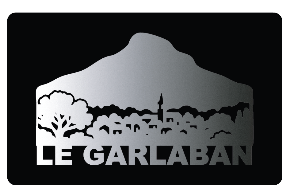 carte metal skyline  le garlaban aubagne marseille