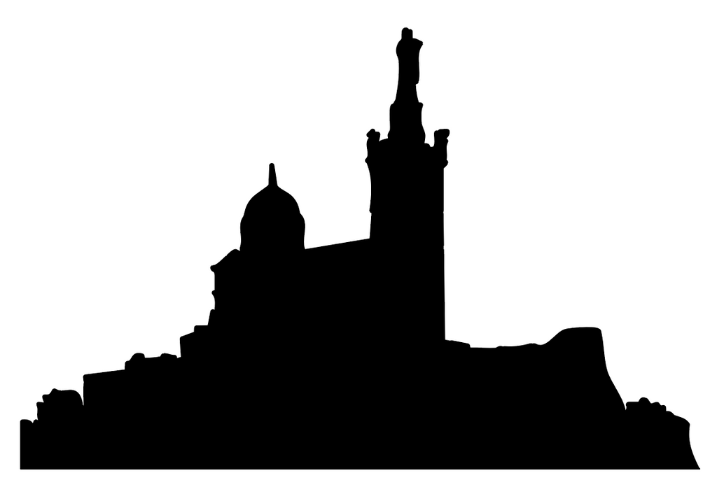 silhouette notre dame de la garde