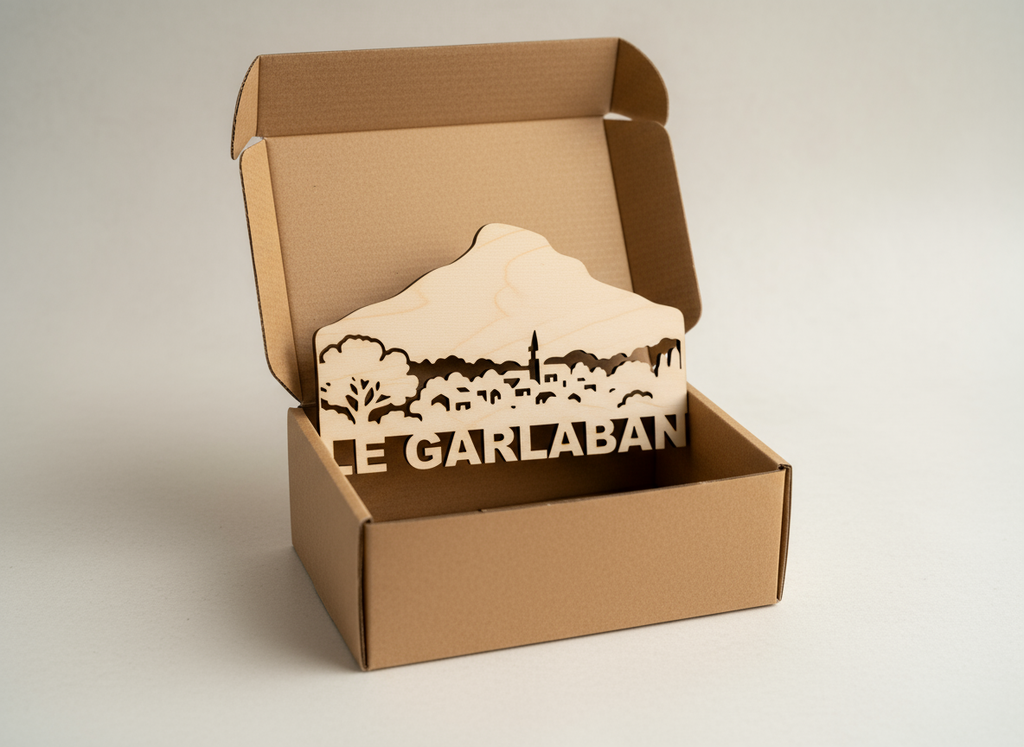 Skyline du Garlaban – Découpe au Laser sur Bois (25 x 15 cm)